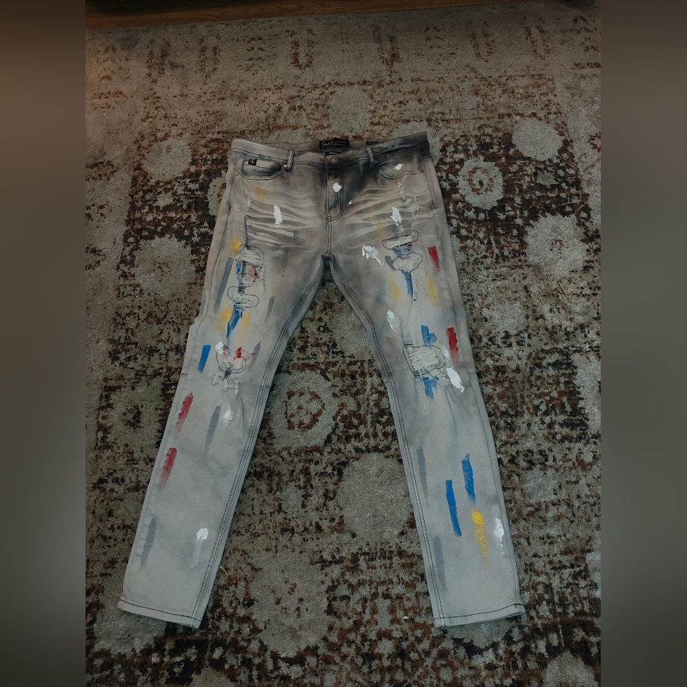 Slim Taper Fit Gray Jeans